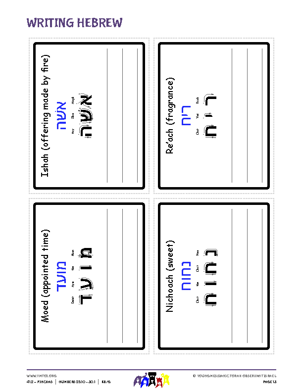 Writing Hebrew