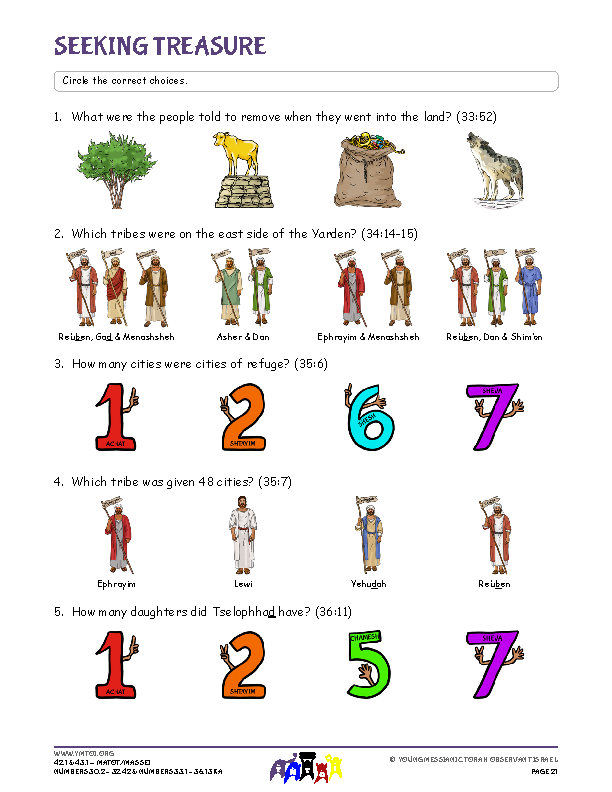 Seeking Treasure (questions from the parsha)