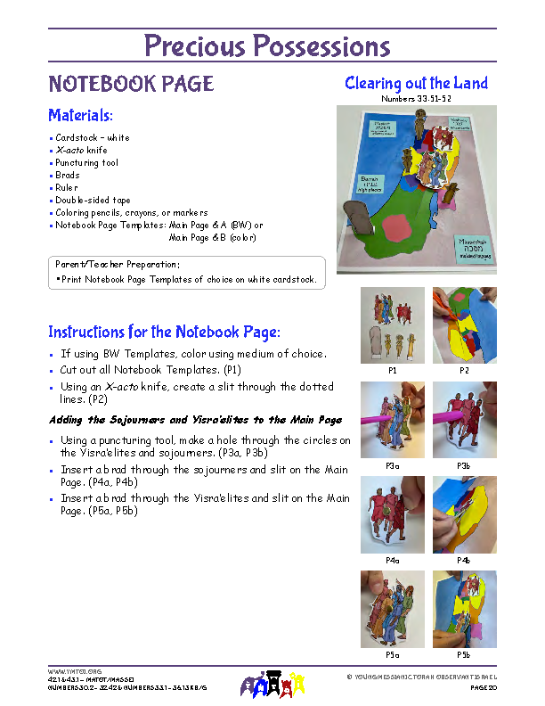 Notebook Page Instructions