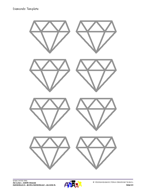 Diamonds Template