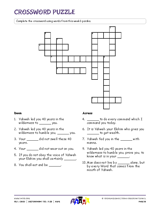 Crossword Puzzle