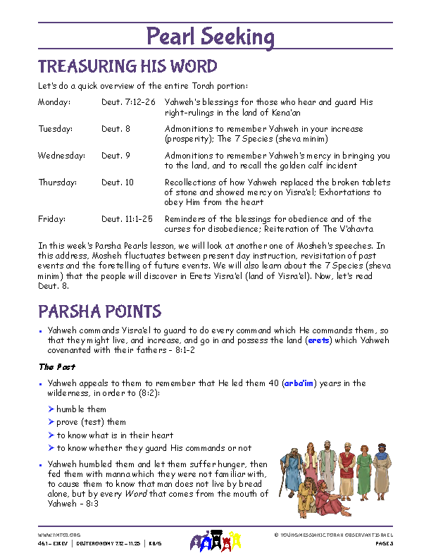 Parsha Points (main lesson content)