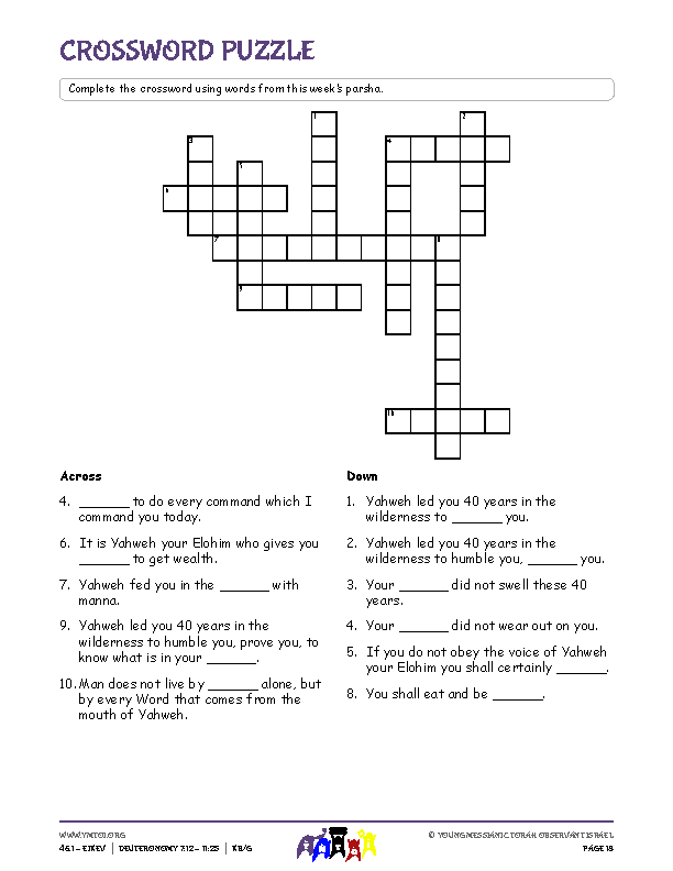 Crossword Puzzle