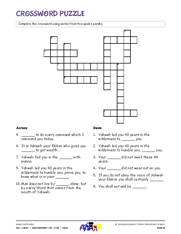 Crossword Puzzle