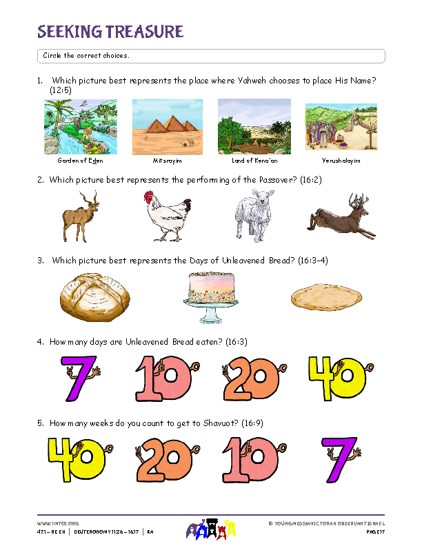 Seeking Treasure (questions from the parsha)