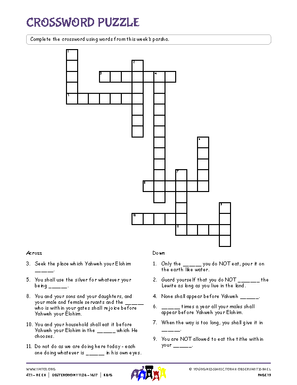 Crossword Puzzle
