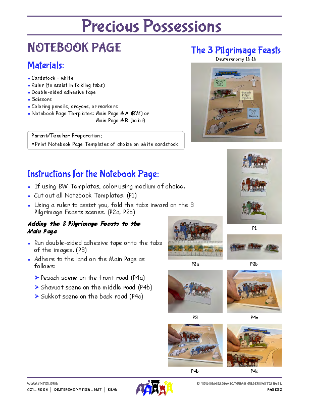 Notebook Page Instructions