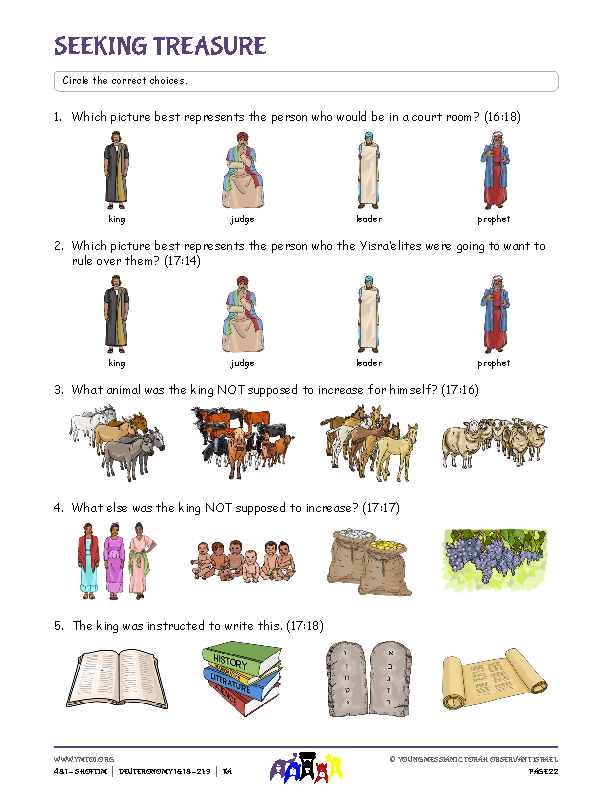 Seeking Treasure (questions from the parsha)