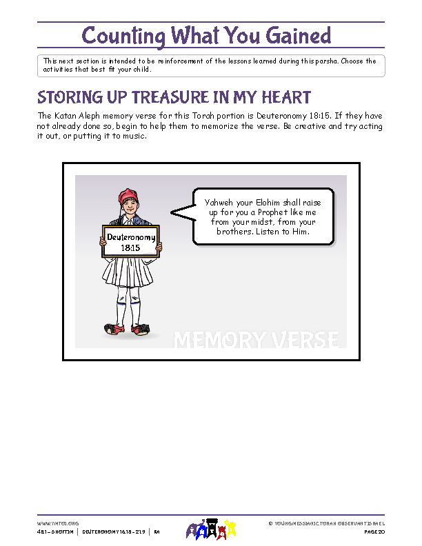 Storing Up Treasure in My Heart (memory verse)