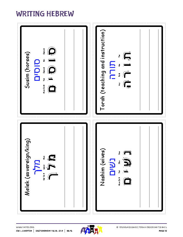 Writing Hebrew