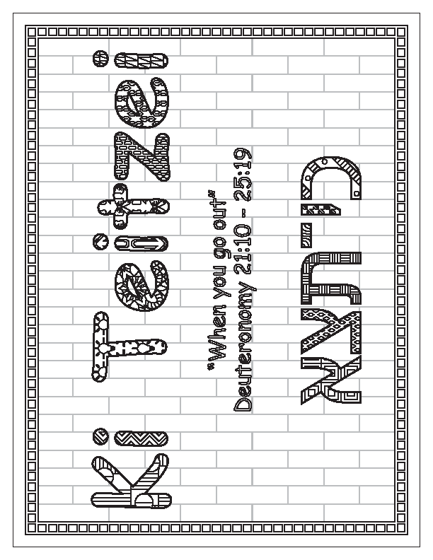 Ki Teitzei Coloring Page