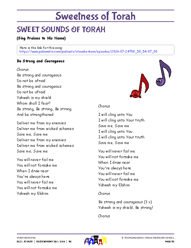 Sweet Sounds of Torah (song corresponding to the parsha)