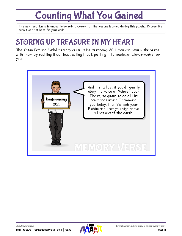 Storing Up Treasure in My Heart (memory verse)