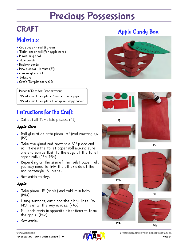 Craft Instructions - Apple Candy Box