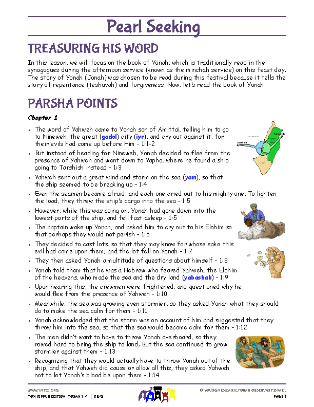 Parsha Points (main lesson content)