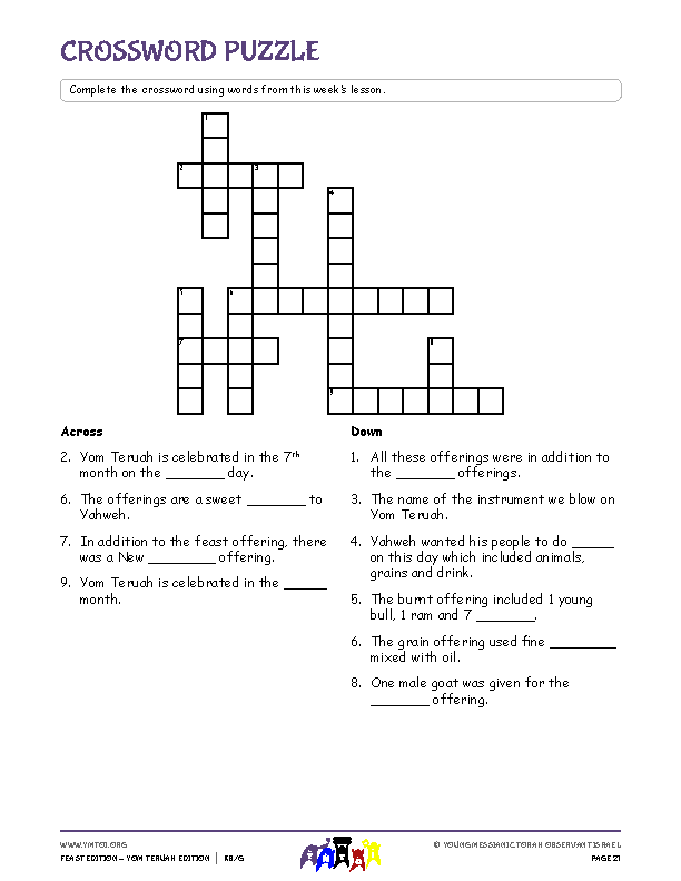 Crossword Puzzle