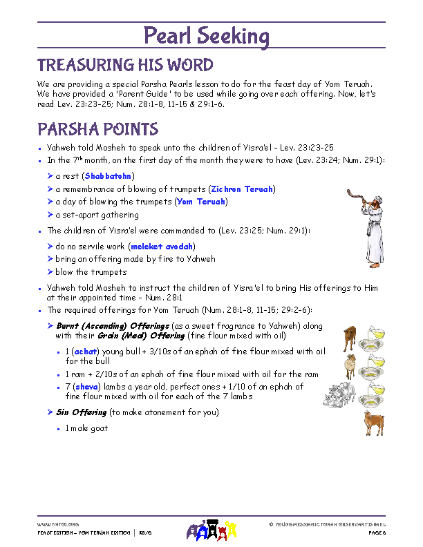 Parsha Points (main lesson content)