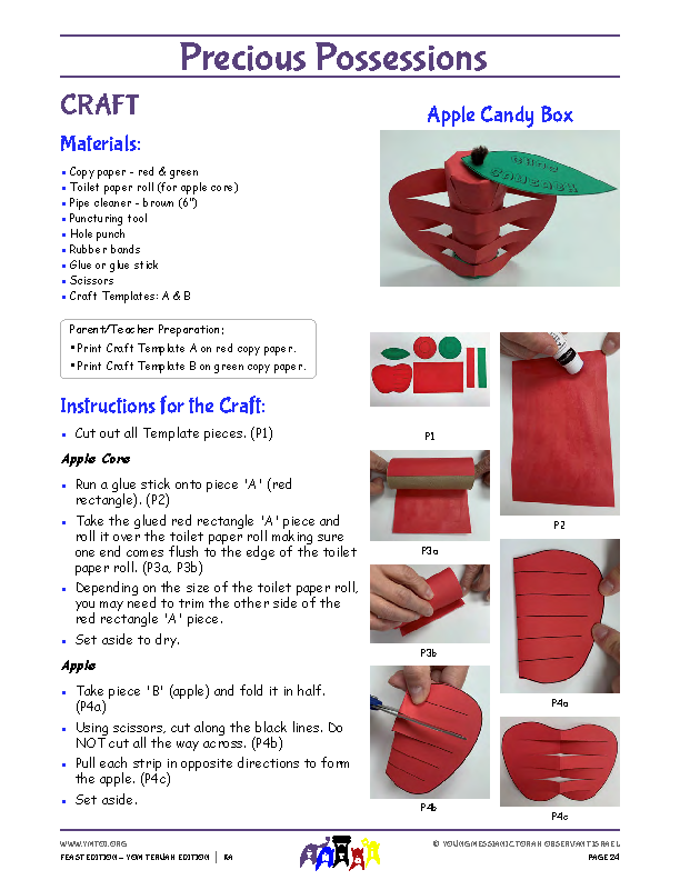 Craft Instructions - Apple Candy Box
