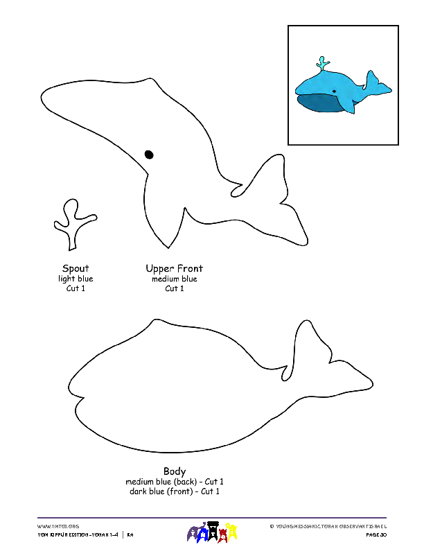 Big Fish - Template for Finger Puppet