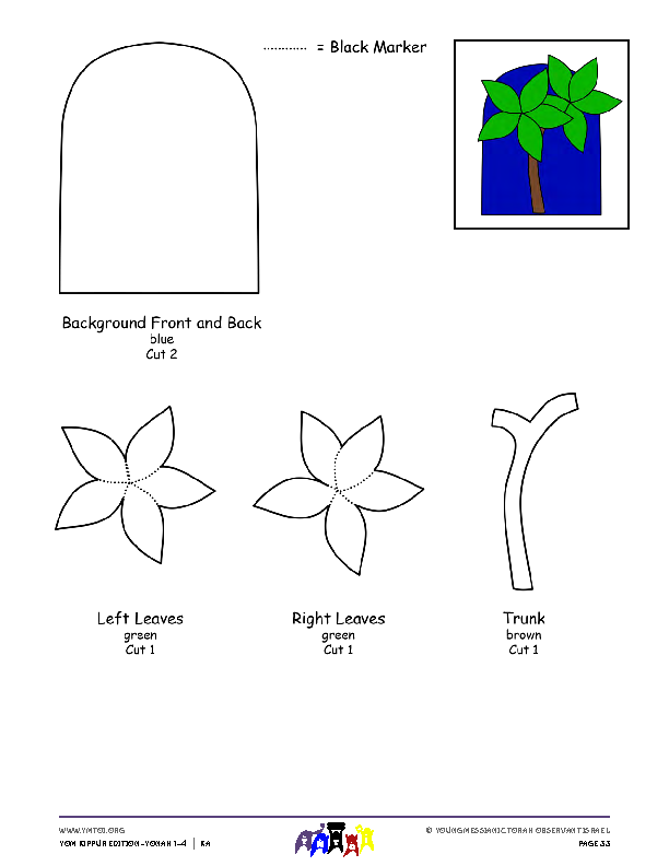 Plant - Template for Finger Puppet