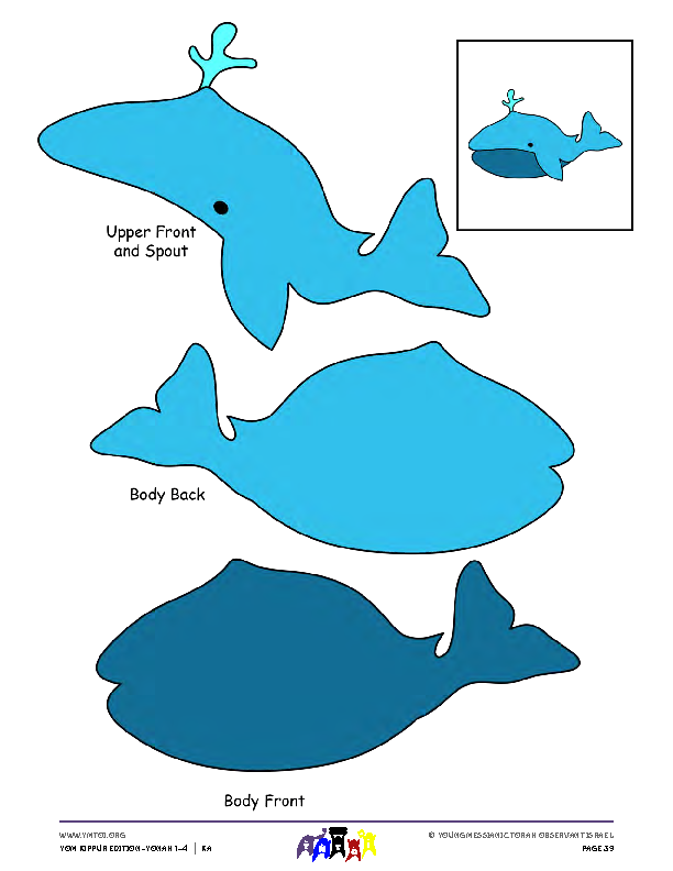 Big Fish - Template for Stick Puppet