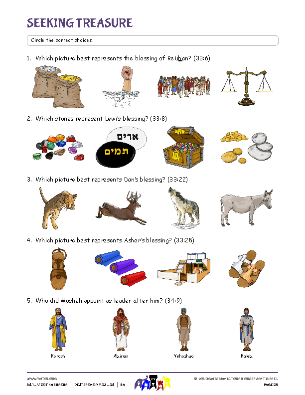 Seeking Treasure (questions from the parsha)