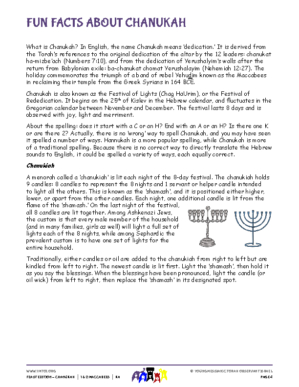 Fun Facts About Chanukah