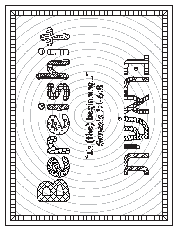 Bereishit Coloring Page