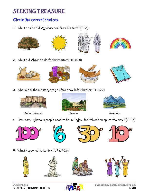 Seeking Treasure (questions from the parsha)