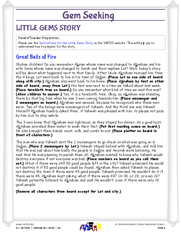 Little Gems (story for younger children)