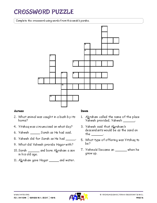 Crossword Puzzle