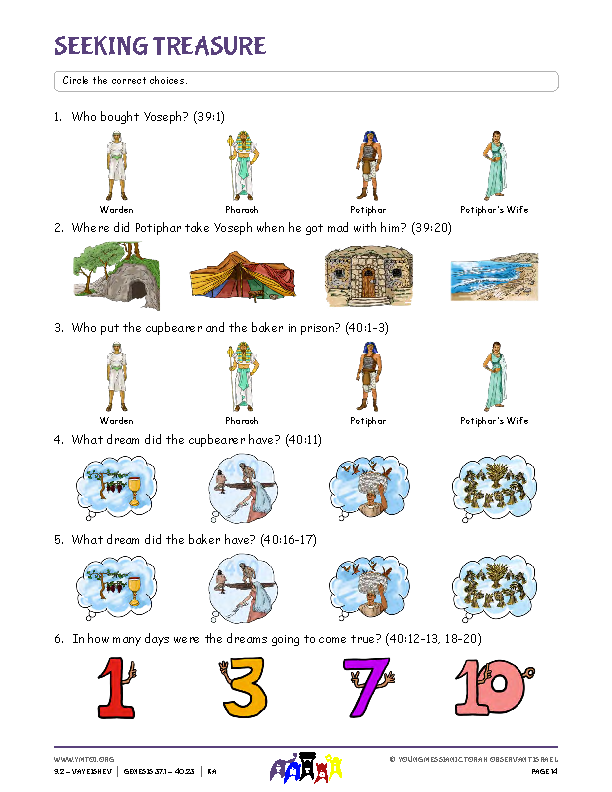 Seeking Treasure (questions from the parsha)