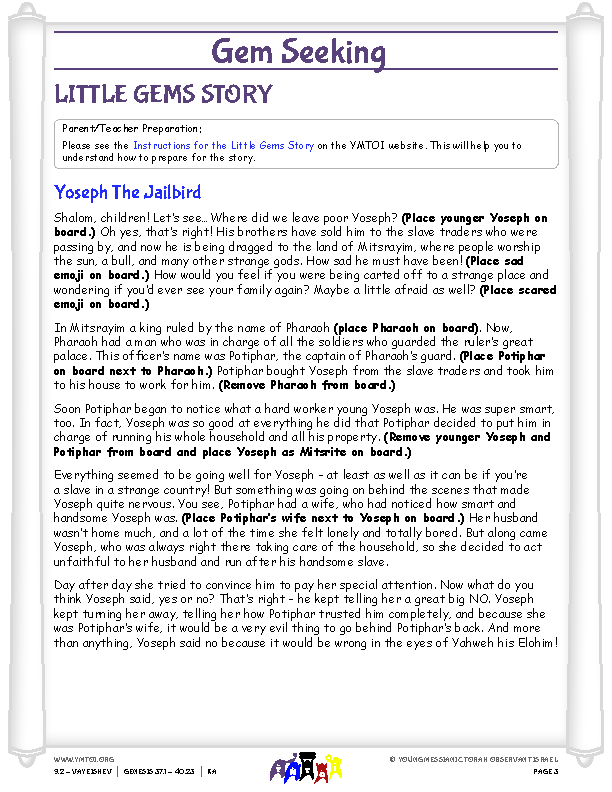 Little Gems (story for younger children)