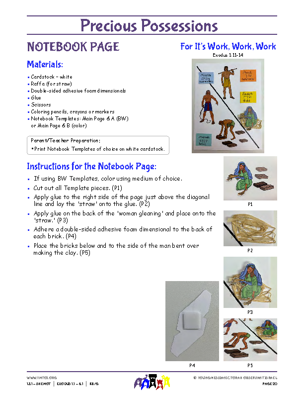 Notebook Page Instructions