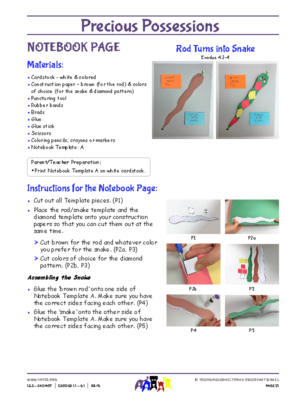 Notebook Page Instructions