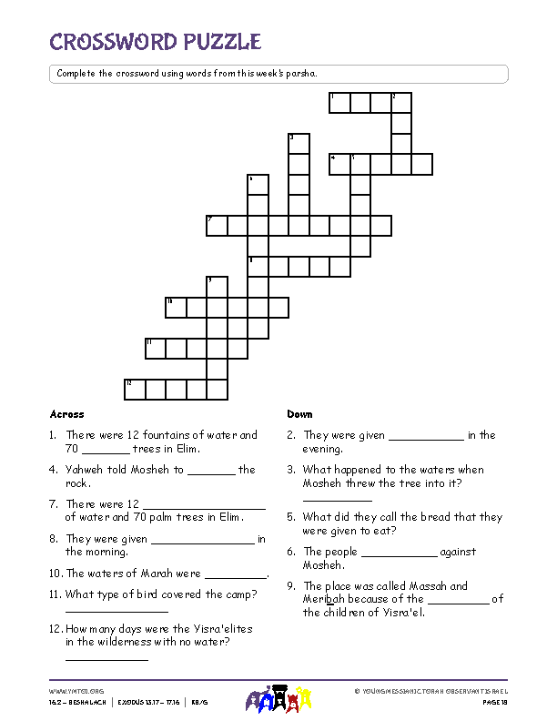 Crossword Puzzle