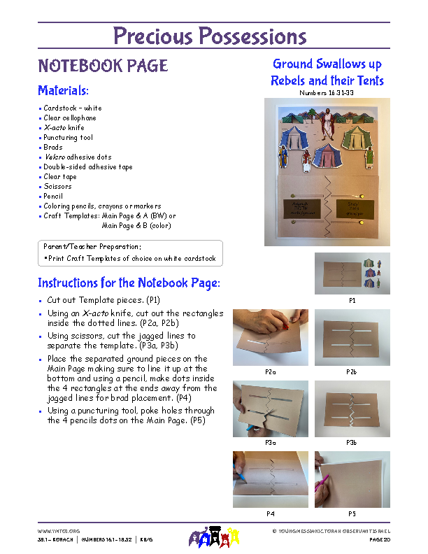 Notebook Page Instructions
