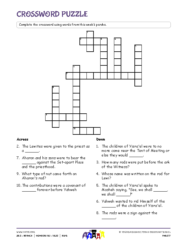Crossword Puzzle