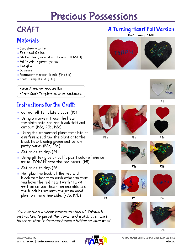Craft Instructions - A Turning Heart Felt Version