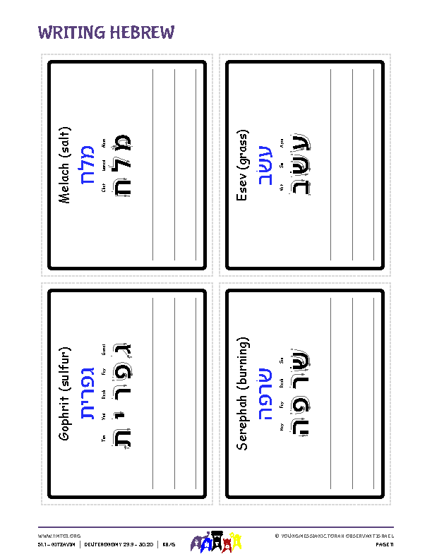 Writing Hebrew