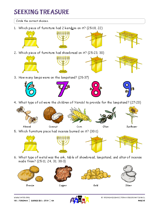 Seeking Treasure (questions from the parsha)