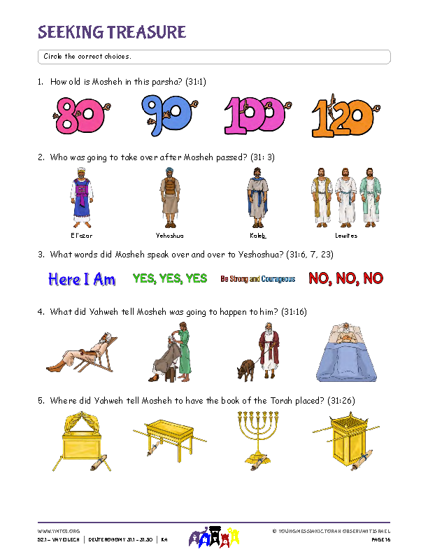 Seeking Treasure (questions from the parsha)